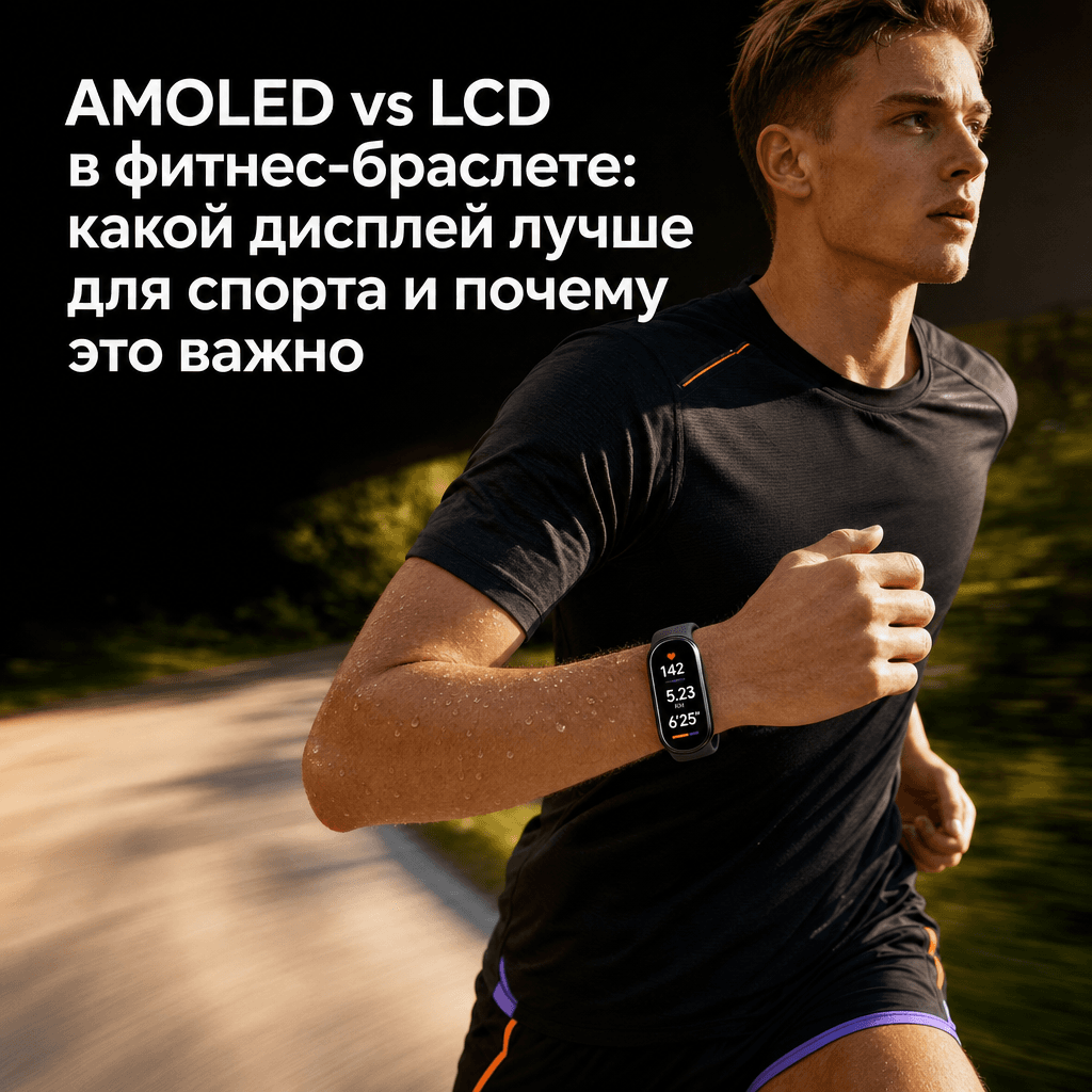 AMOLED vs LCD в фитнес-браслете: какой дисплей лучше для спорта и почему это важно