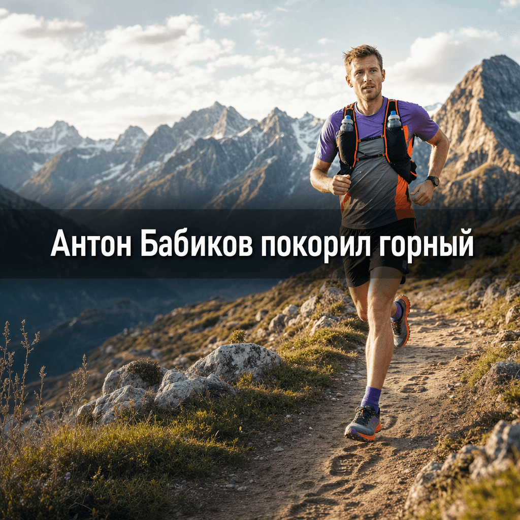 Антон Бабиков покорил горный трейл в Архызе