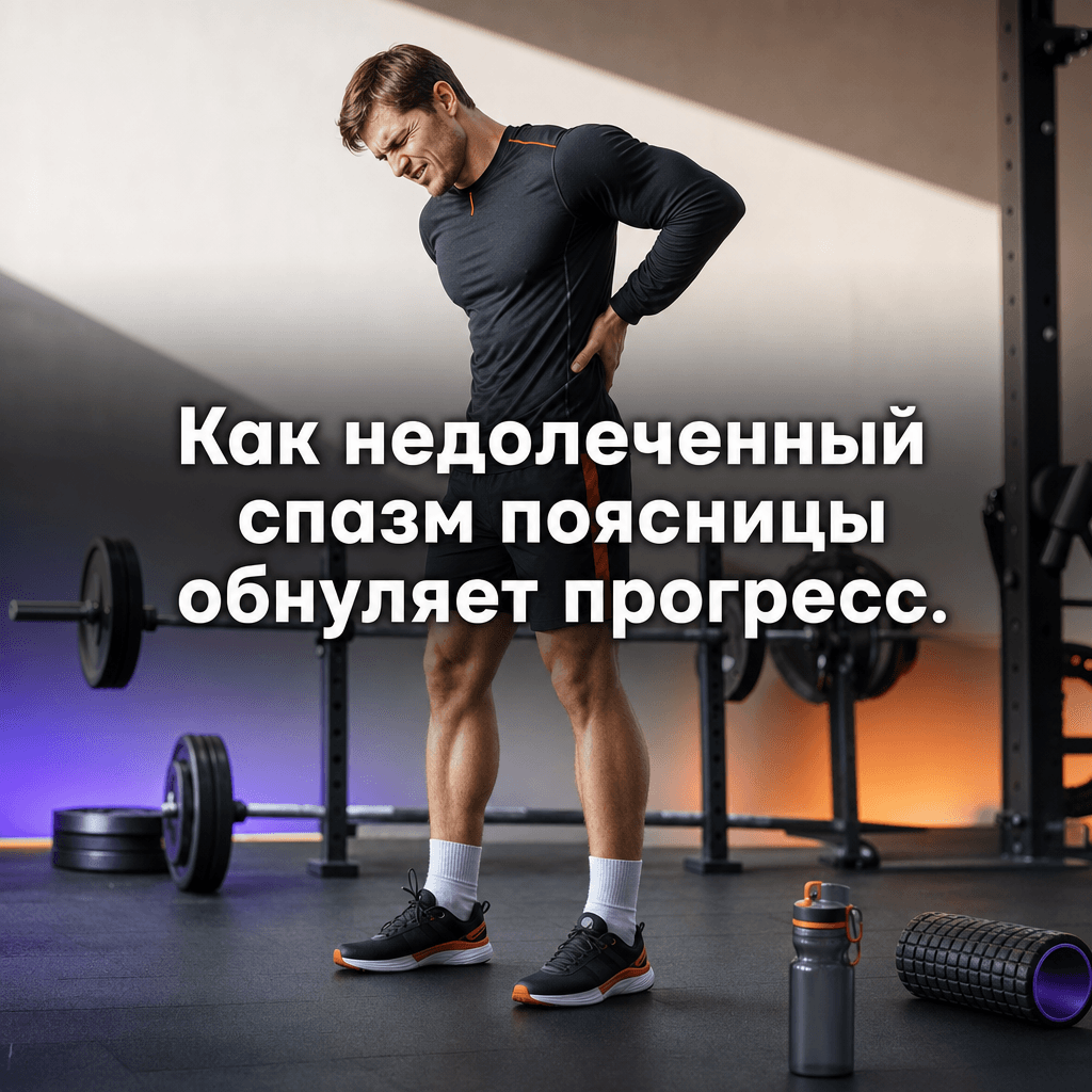 Как недолеченный спазм поясницы обнуляет прогресс от силовых тренировок