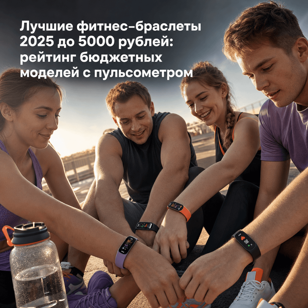 Лучшие фитнес-браслеты 2025 до 5000 рублей: рейтинг бюджетных моделей с пульсометром