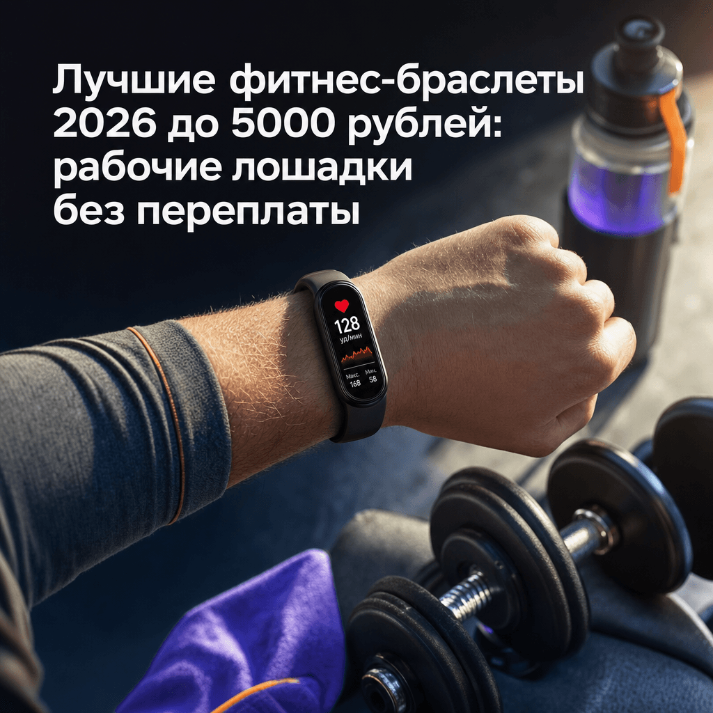 Лучшие фитнес-браслеты 2026 до 5000 рублей: рабочие лошадки без переплаты